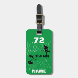 Gepersonaliseerde Rip de Netto groene zwarte Spele Bagagelabel