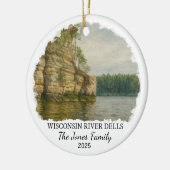 Gepersonaliseerde River Dells Ornament, Wisconsin Keramisch Ornament (Links)
