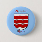 Gepersonaliseerde Rivera Historisch Schild Ronde Button 5,7 Cm (Voorkant)