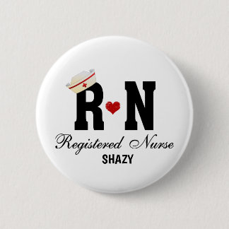 Gepersonaliseerde RN Geregistreerde Verpleegkundig Ronde Button 5,7 Cm