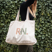 gepersonaliseerde RN Geregistreerde zurnaam kallig Tote Bag