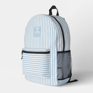 Gepersonaliseerde RN Modern en Elegant Stripes Pat Bedrukte Rugzak