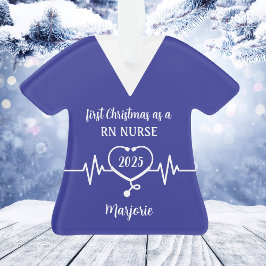 Gepersonaliseerde RN Nurse Kerstmis Ornament