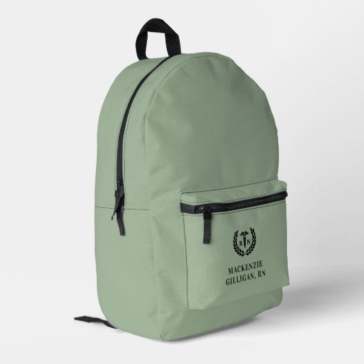 Gepersonaliseerde RN Nursing School Afstuderen Ele Bedrukte Rugzak (Achterkant Hoek Links)