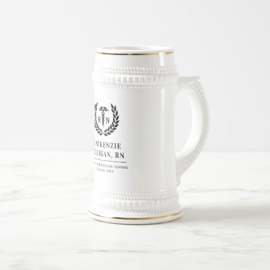 Gepersonaliseerde RN Nursing School Afstuderen Ele Bierpul (Voorkant rechts)