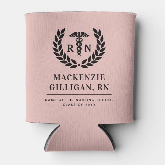 Gepersonaliseerde RN Nursing School Afstuderen Ele Blikjeskoeler (Voorkant)