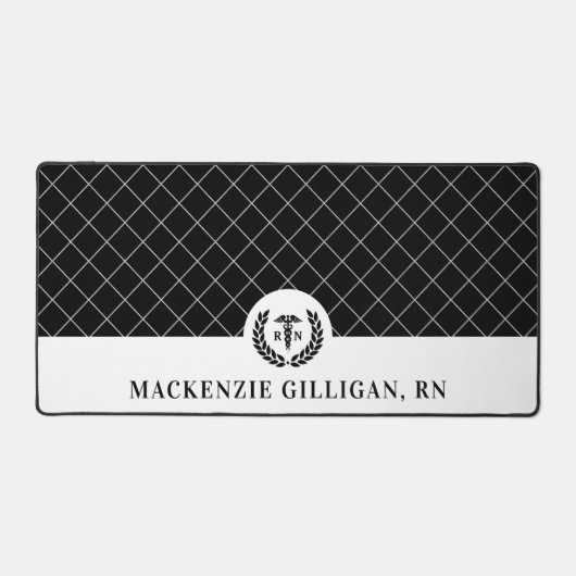 Gepersonaliseerde RN Nursing School Afstuderen Ele Bureaumat (Voorkant)
