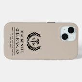 Gepersonaliseerde RN Nursing School Afstuderen Ele Case-Mate iPhone Case (Achterkant (horizontaal))