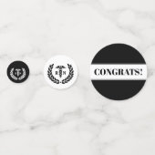 Gepersonaliseerde RN Nursing School Afstuderen Ele Confetti (Achterkanten)