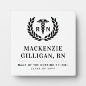 Gepersonaliseerde RN Nursing School Afstuderen Ele Fotoplaat (Voorkant)