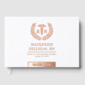 Gepersonaliseerde RN Nursing School Afstuderen Ele Gastenboek (Voorkant)