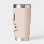 Gepersonaliseerde RN Nursing School Afstuderen Ele Geïsoleerde Drinkbeker (Achterkant)