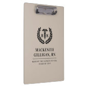 Gepersonaliseerde RN Nursing School Afstuderen Ele Klembord (Rechts)