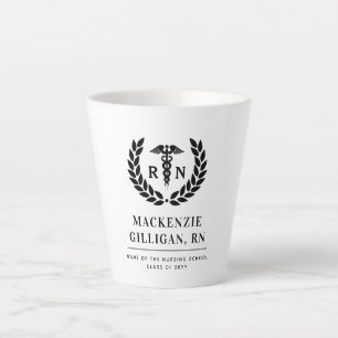 Gepersonaliseerde RN Nursing School Afstuderen Ele Latte Mok