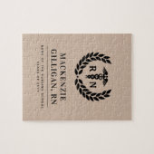 Gepersonaliseerde RN Nursing School Afstuderen Ele Legpuzzel (Horizontaal)