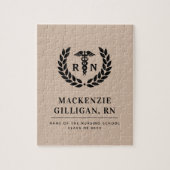 Gepersonaliseerde RN Nursing School Afstuderen Ele Legpuzzel (Verticaal)