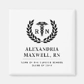 Gepersonaliseerde RN Nursing School Afstuderen Ele Magneet (Voorkant)