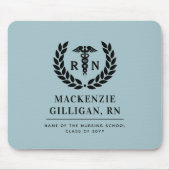 Gepersonaliseerde RN Nursing School Afstuderen Ele Muismat (Voorkant)