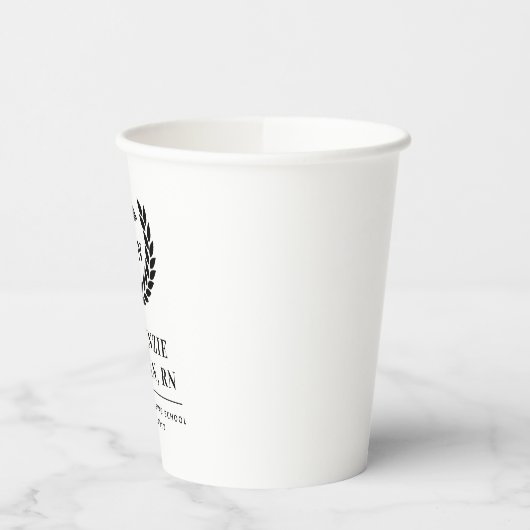 Gepersonaliseerde RN Nursing School Afstuderen Ele Papieren Bekers (Links)