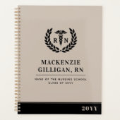 Gepersonaliseerde RN Nursing School Afstuderen Ele Planner (Voorkant)
