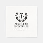 Gepersonaliseerde RN Nursing School Afstuderen Ele Servet (Voorkant)