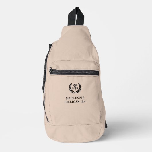 Gepersonaliseerde RN Nursing School Afstuderen Ele Sling Bag (Voorkant)