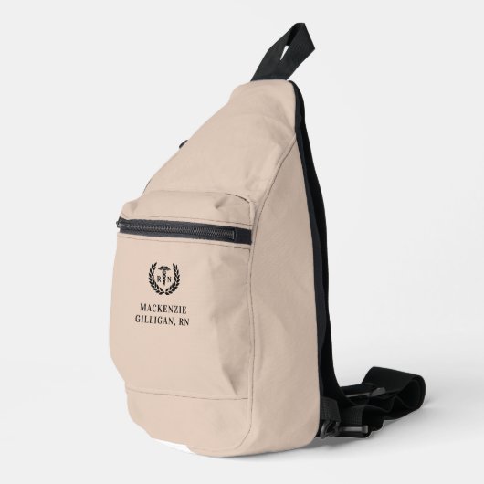 Gepersonaliseerde RN Nursing School Afstuderen Ele Sling Bag (Rechterhoek)
