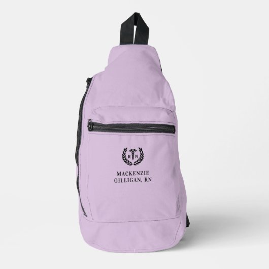 Gepersonaliseerde RN Nursing School Afstuderen Ele Sling Bag (Voorkant)
