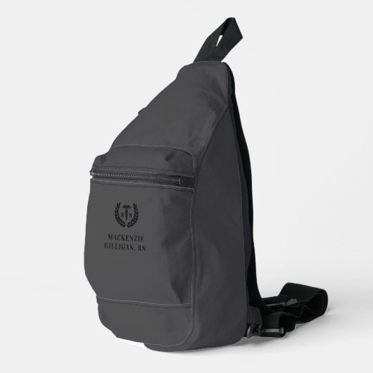 Gepersonaliseerde RN Nursing School Afstuderen Ele Sling Bag (Rechterhoek)