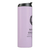 Gepersonaliseerde RN Nursing School Afstuderen Ele Thermosbeker (Gedraaid links)