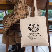 Gepersonaliseerde RN Nursing School Afstuderen Ele Tote Bag