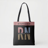 Gepersonaliseerde RN Registered Nurse Afstuderen Tote Bag (Voorkant)