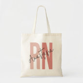 Gepersonaliseerde RN Registered Nurse Canvas tas (Voorkant)
