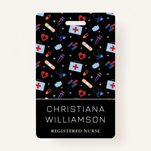 Gepersonaliseerde RN-verpleegster | Arts Medisch P Badge (Voorkant)