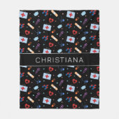 Gepersonaliseerde RN-verpleegster | Arts Medisch P Fleece Deken (Voorkant)