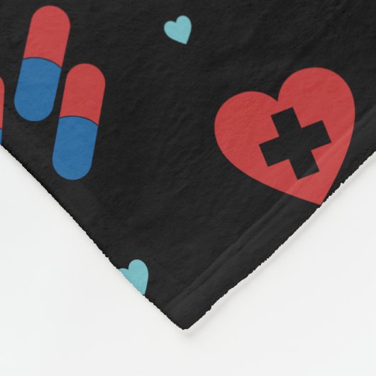 Gepersonaliseerde RN-verpleegster | Arts Medisch P Fleece Deken (Hoek)