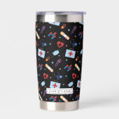 Gepersonaliseerde RN-verpleegster | Arts Medisch P Geïsoleerde Drinkbeker (Links)