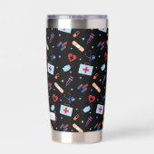 Gepersonaliseerde RN-verpleegster | Arts Medisch P Geïsoleerde Drinkbeker (Achterkant)