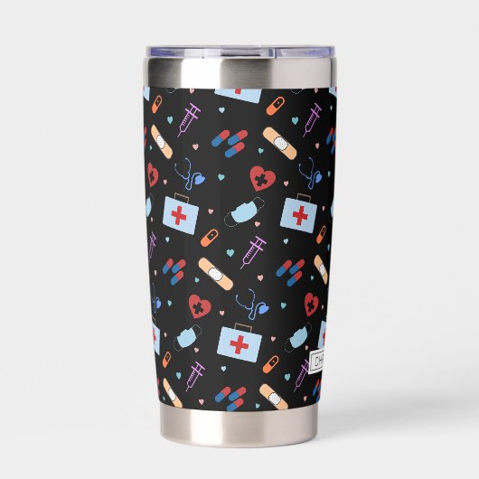 Gepersonaliseerde RN-verpleegster | Arts Medisch P Geïsoleerde Drinkbeker (Voorkant)