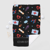 Gepersonaliseerde RN-verpleegster | Arts Medisch P Golfhanddoek (Insitu)