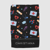 Gepersonaliseerde RN-verpleegster | Arts Medisch P Golfhanddoek (Voorkant)