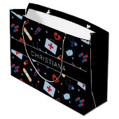 Gepersonaliseerde RN-verpleegster | Arts Medisch P Groot Cadeauzakje (Achterkant Gekanteld)