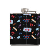 Gepersonaliseerde RN-verpleegster | Arts Medisch P Heupfles (Achterkant)