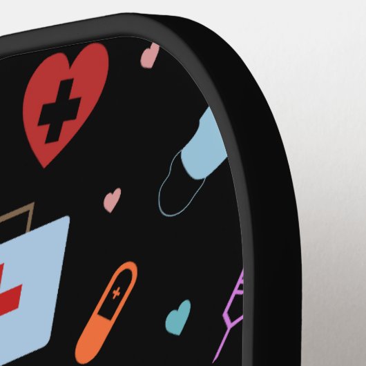 Gepersonaliseerde RN-verpleegster | Arts Medisch P Pickleball Paddle (Links Detail)