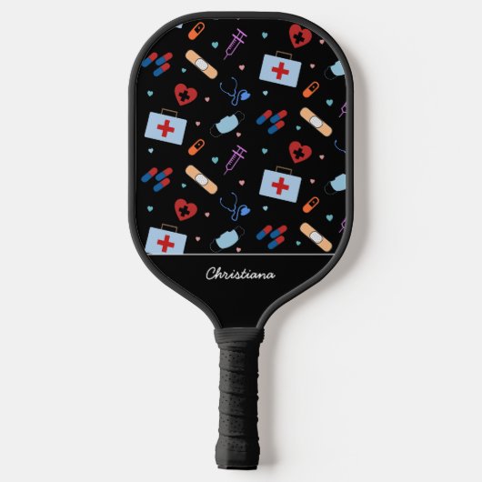 Gepersonaliseerde RN-verpleegster | Arts Medisch P Pickleball Paddle (Achterkant)