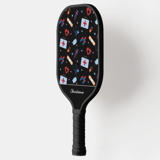 Gepersonaliseerde RN-verpleegster | Arts Medisch P Pickleball Paddle (Links)