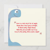 Gepersonaliseerde ROAR Dinosaurus Verjaardag Kaart (Achterkant)