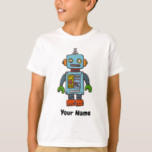 Gepersonaliseerde robot t-shirt