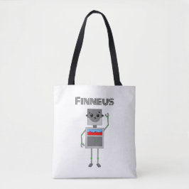 Gepersonaliseerde robot Thleed Tote Bag