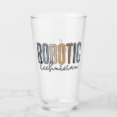 Gepersonaliseerde robottechnicus | Robotic Tech Glas (Voorkant)